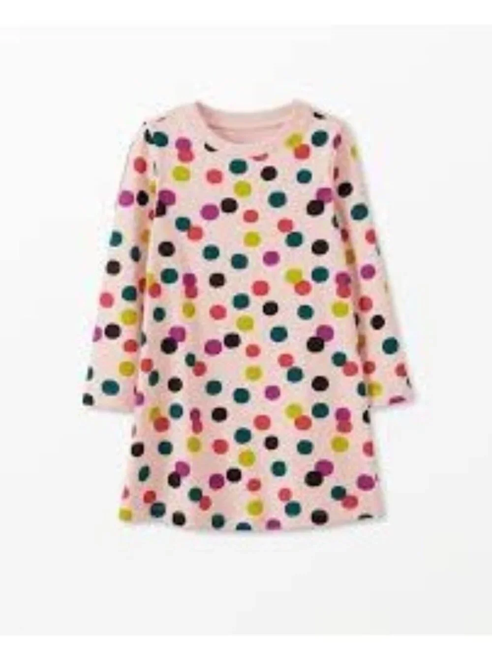Hanna Andersson Pink Polka Dot T-Shirt Dress, Size 4